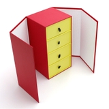 4-compartment folding box