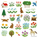 POP UP sticker - POP001 - Garden