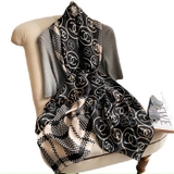 Khăn lụa hoa cao cấp LHH-005