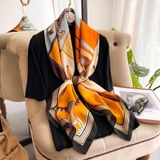 Khăn lụa hoa cao cấp LHH-007