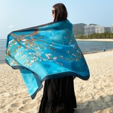 Khăn lụa hoa LH-030