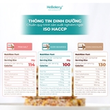 Thanh Năng Lượng Siêu Hạt Dark Choco Hebekery hộp 150gr 6 Thanh