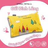 Gối Đinh Lăng Cao Cấp Cho Bé Sơ Sinh Ngủ Ngon Demee Vàng Khủng Long Size S 25x35cm