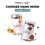 Combo 2 Hũ Cookies Nguyên Cám Hạnh Nhân Hebekery 250gr Vị Choco x Cheese