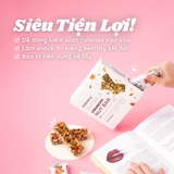 [THANH LẺ] Thanh năng lượng Nuts Bar Siêu Hạt Muối Hồng 25gr - Thanh Ngũ Cốc Hạt Dinh Dưỡng Muối Hồng Ăn Vặt Healthy HeBekery