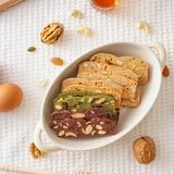 Combo 250gr Bánh Ăn Vặt Biscotti Nguyên Cám Không Đường Tinh Luyện + 200gr Thanh Ngũ Cốc Gạo Lứt Ăn Kiêng
