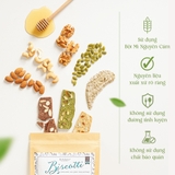 Combo 250gr Bánh Ăn Vặt Biscotti Nguyên Cám Không Đường Tinh Luyện + 200gr Thanh Ngũ Cốc Gạo Lứt Ăn Kiêng