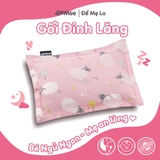 Gối Đinh Lăng Cao Cấp Cho Bé Sơ Sinh Ngủ Ngon Demee Hồng Cừu Size S 25x35cm