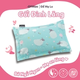 Gối Đinh Lăng Cao Cấp Cho Bé Sơ Sinh Ngủ Ngon Demee Xanh Cừu Size S 25x35cm
