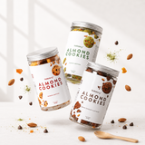 Combo 3 Hũ Cookies Hạnh Nhân Nguyên Cám 3 Vị Choco x Matcha x Cheese 450gr