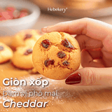 Combo 4 Hũ Cookies Hạnh Nhân Nguyên Cám HeBekery 3 Vị Dark Choco, Mango Matcha, Cà Phê Điều, Cranberry Cheese