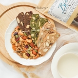 [MỚI] Combo 250g Granola Truly Healthy MATCHA + 250g Biscotti 3 Vị Ăn Kiêng Không Đường Hebekery