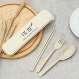 Hộp Combo Muỗng - Nĩa - Đũa Lúa Mạch Tự Nhiên HEBEKERY by HEBE