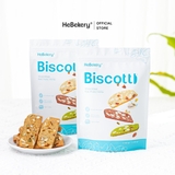 Bánh BISCOTTI Ăn Kiêng Nguyên Cám 5 VỊ HEBEKERY - Bánh Ngũ Cốc Nướng Ăn Kiêng Không Đường Tinh Luyện