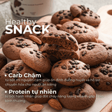 Combo 4 Hũ Cookies Hạnh Nhân Nguyên Cám HeBekery 3 Vị Dark Choco, Mango Matcha, Cà Phê Điều, Cranberry Cheese