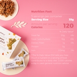 [THANH LẺ] Thanh năng lượng Nuts Bar Siêu Hạt Muối Hồng 25gr - Thanh Ngũ Cốc Hạt Dinh Dưỡng Muối Hồng Ăn Vặt Healthy HeBekery