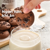 almond cookie ngon hơn khi ăn với sữa tươi