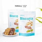 Bánh BISCOTTI Ăn Kiêng Nguyên Cám 5 VỊ HEBEKERY - Bánh Ngũ Cốc Nướng Ăn Kiêng Không Đường Tinh Luyện