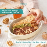 Bánh BISCOTTI Ăn Kiêng Nguyên Cám 5 VỊ HEBEKERY - Bánh Ngũ Cốc Nướng Ăn Kiêng Không Đường Tinh Luyện