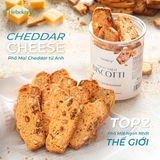 [COMBO 4 HŨ] Biscotti Nguyên Cám Low Calories 4 Vị Hebekery - Bánh Ngũ Cốc Nướng Dinh Dưỡng Ít Calo Ăn Kiêng Lành Mạnh