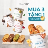 [COMBO 4 HŨ] Biscotti Nguyên Cám Low Calories 4 Vị Hebekery - Bánh Ngũ Cốc Nướng Dinh Dưỡng Ít Calo Ăn Kiêng Lành Mạnh