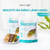 Bánh BISCOTTI Ăn Kiêng Nguyên Cám 5 VỊ HEBEKERY - Bánh Ngũ Cốc Nướng Ăn Kiêng Không Đường Tinh Luyện