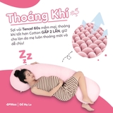 Màu Xanh - Gối Bầu Khuyết Đa Năng Tencel 60s Cao Cấp Demee Dành Cho Mẹ Bầu