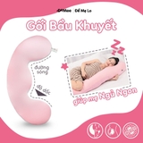 Màu Hồng - Gối Bầu Khuyết Đa Năng Tencel 60s Cao Cấp Demee Dành Cho Mẹ Bầu