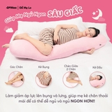 Màu Xanh - Gối Bầu Khuyết Đa Năng Tencel 60s Cao Cấp Demee Dành Cho Mẹ Bầu