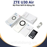 Bộ Phát WiFi ZTE U30 Air | Bộ Phát WiFi Di Động 5G, Tốc Độ Cao 867Mbps, Pin Khủng Lên Đến 10h, Kết Nối 1 Chạm | Hàng Chính Hãng