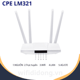 CPE LM321 | Bộ Phát WiFi 4G LTE Cat4, Tốc Độ 150Mbps, Kết Nối 32 Thiết Bị | Bảo Hành 12 Tháng 1 Đổi 1