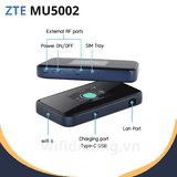 ZTE MU5002 | Bộ Phát WiFi 5G Tốc Độ Cao 3800 Mbp/s, WiFi Thế Hệ 6, Pin 4500 mAh, Hỗ trợ 32 Thiết Bị Truy Cập Đồng Thời | Bảo Hành 12 Tháng 1 Đổi