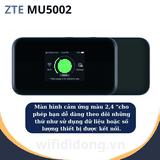 ZTE MU5002 | Bộ Phát WiFi 5G Tốc Độ Cao 3800 Mbp/s, WiFi Thế Hệ 6, Pin 4500 mAh, Hỗ trợ 32 Thiết Bị Truy Cập Đồng Thời | Bảo Hành 12 Tháng 1 Đổi