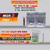 [MUA 1 NHẬN ƯU ĐÃI - MUA 2 CUỘN NHẬN 100 LƯỠI NANH SÓI] Dây PE Lõi Carbon Showa 8X + 1, Dây Nhỏ Tải Cao, Chống Rối