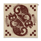 Khăn Mĩ Miêu - Mèo Mù Vớ Cá Rán Bandana (Black/Beige)