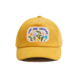 Embroidered Corduroy Spring Cap [3 colours]