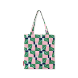 'Pink Green Pinwheel' Graphic Tote Bag