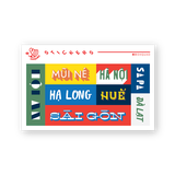Vietnam Cities Sticker