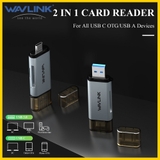 Đầu đọc thẻ nhớ Wavlink MicroSD/SD cho cổng USB/Type-C 3.0