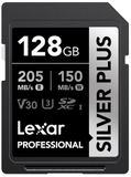 Thẻ nhớ Lexar 128GB Professional SILVER PLUS SDXC UHS-I V30 (205MB/s)