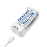 (New) Bộ 2 Pin AA 3300mAh + Sạc đôi BST-C8001