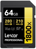 Thẻ nhớ Lexar 64GB Professional 1800x UHS-II SDXC Card V60