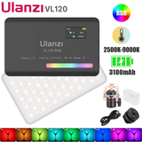 Đèn Led mini Ulanzi VL120 RGB - 20 hiệu ứng ánh sáng kèm Silicon Smooth mềm tản sáng - Hàng Chính Hãng
