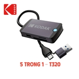 [New] Đọc Thẻ KODAK USB-A/C Hub (5-IN-1) T320