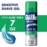 Gel Cạo Râu Da Nhạy Cảm Gillette Series 3x Action Sensitive sensible 198g USA