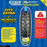 Lốp Michelin 100/90-14 TL City Extra