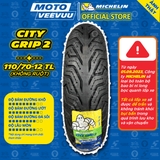 Lốp Michelin 110/70-12 TL City Grip 2