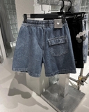 BIG KID JEAN SHORTS (xanh đậm)