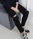 SKINNY JEAN rách gối 👖 (đen)