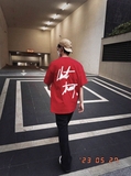 BIG SS TEE     (dark red)